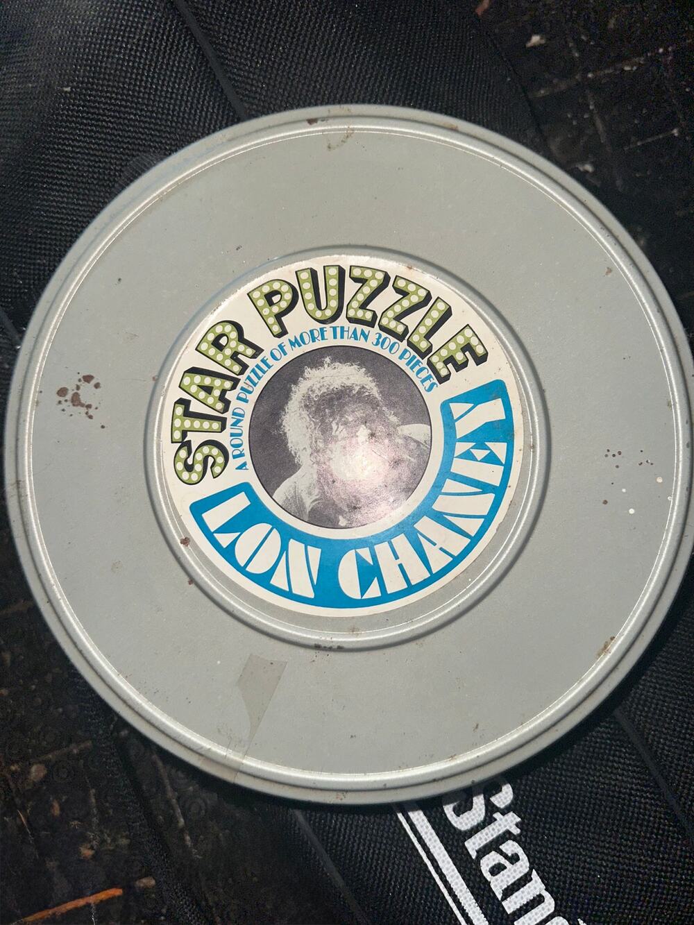 RARE VINTAGE 1967 COLLECTOR'S LON CHANEY CIRCULAR STAR PUZZLE IN CANISTER